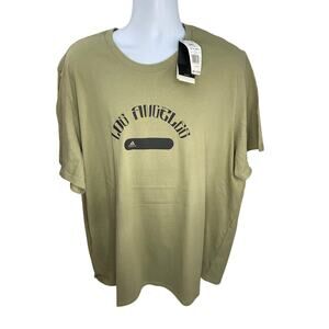 Adidas T-Shirt – Los Angeles Graphic – Khaki – Size 2XL – Streetwear Casual